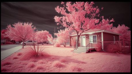 Explore the captivating world of surreal infrared photography with these unique fine art pieces. Featuring warm, soft tones, 
