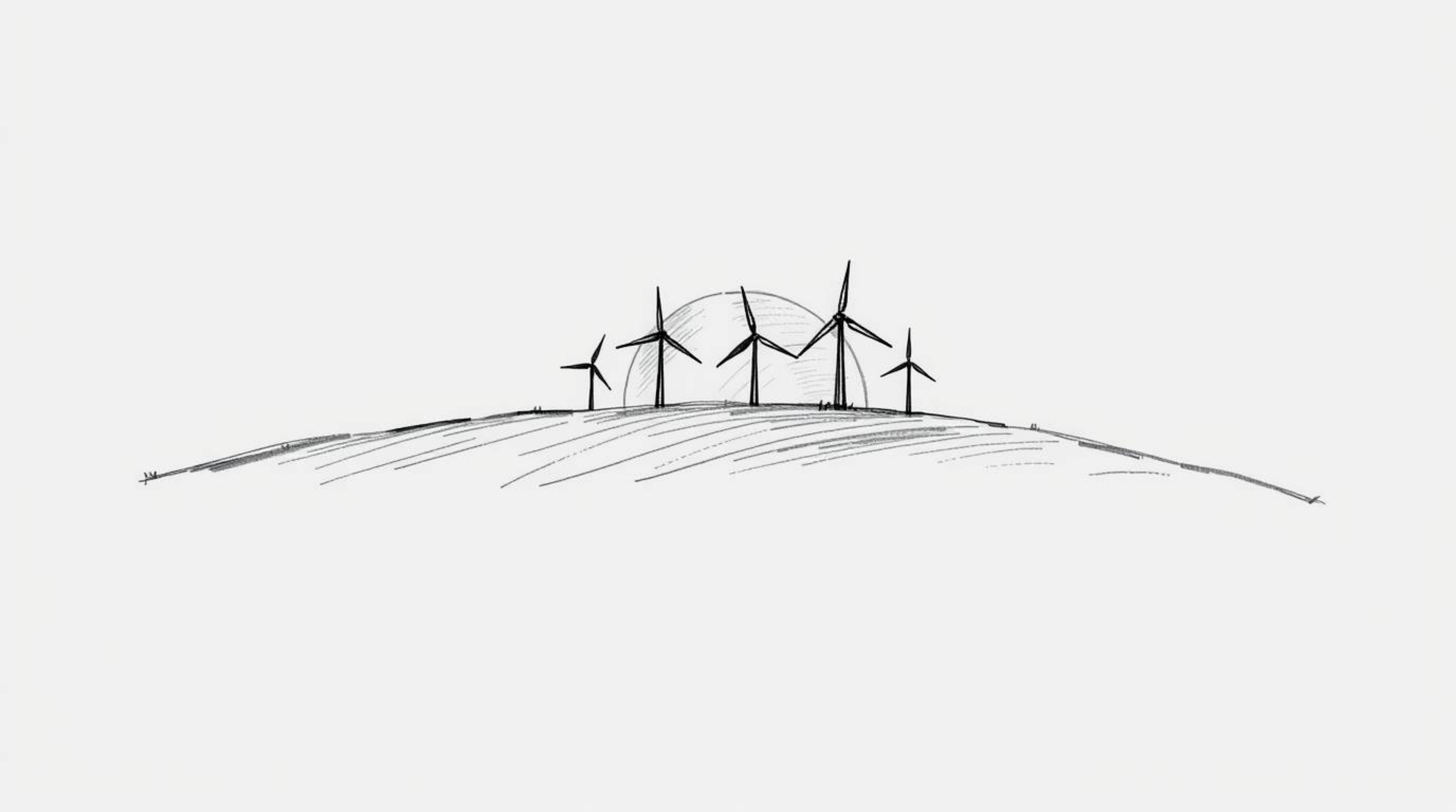 A captivating hand-drawn sketch featuring rough lines and textured pencil strokes on a clean white background. The scene depi