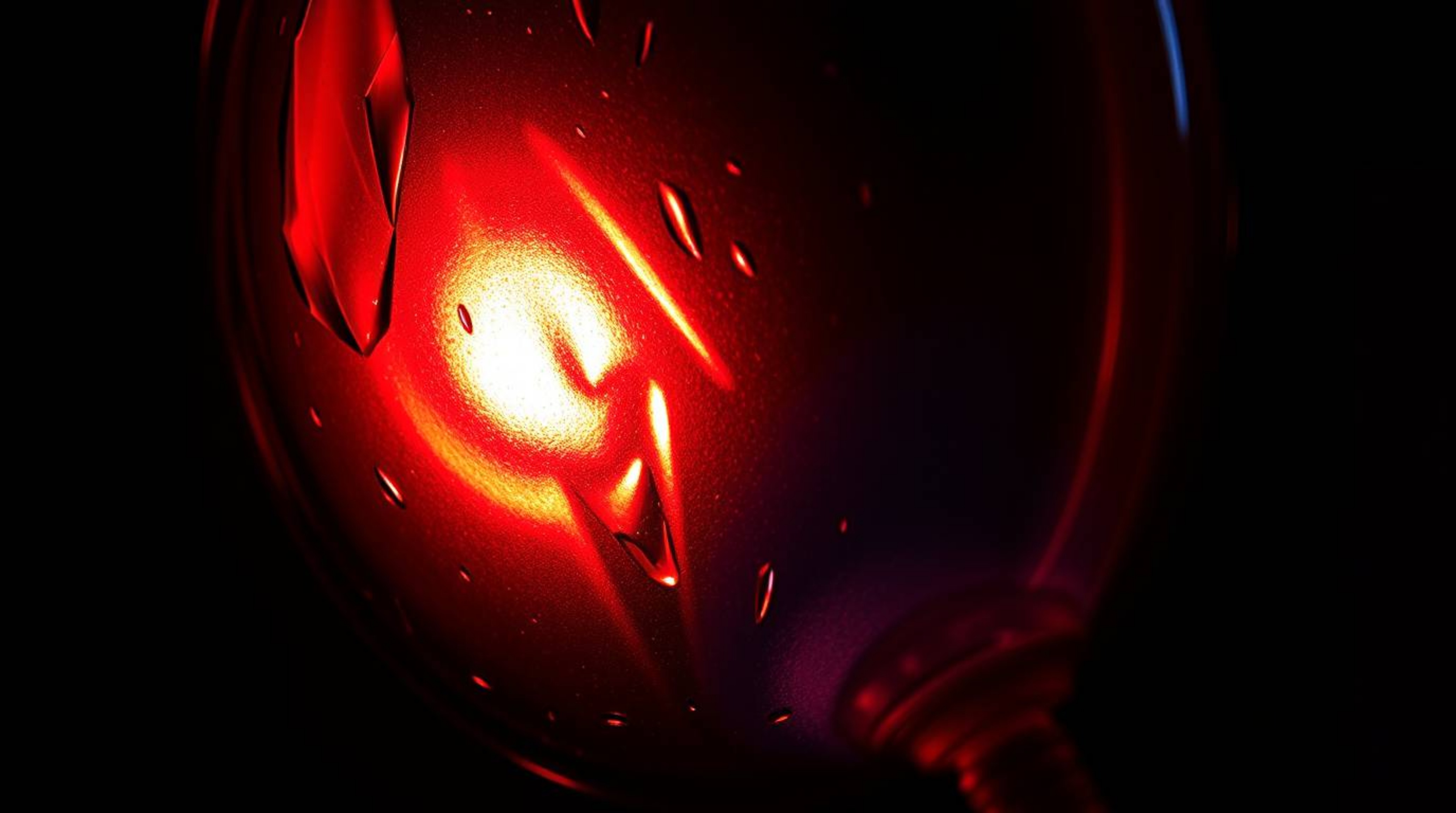 Explore a world of vibrant abstraction with this captivating image of a silhouetted glass object reflecting smooth gradient t