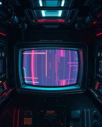 Experience a captivating futuristic sci-fi scene from a unique top-down perspective. This high contrast, low key overhead sho