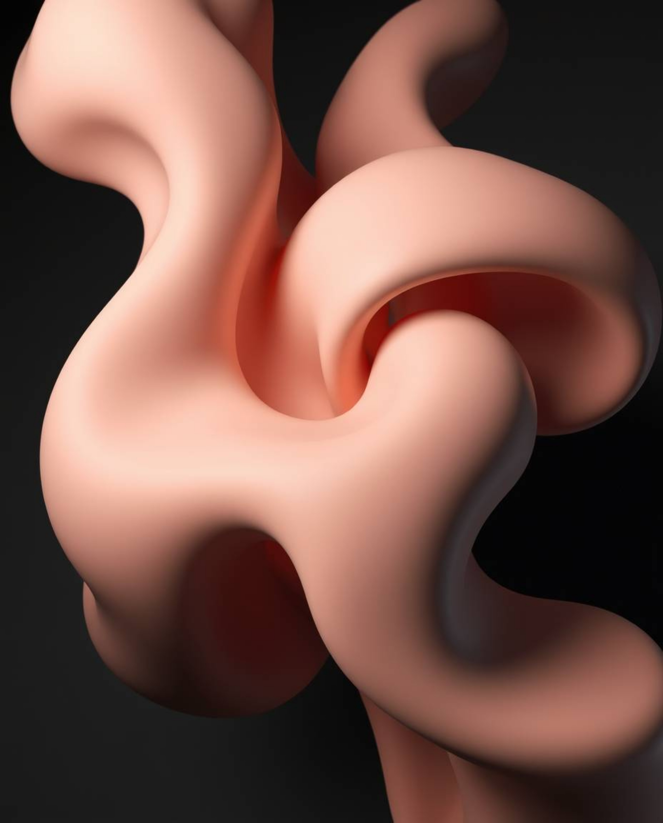 Explore the mesmerizing world of fluid shapes in this collection of moody 3D illustrations. Witness the captivating dance of 
