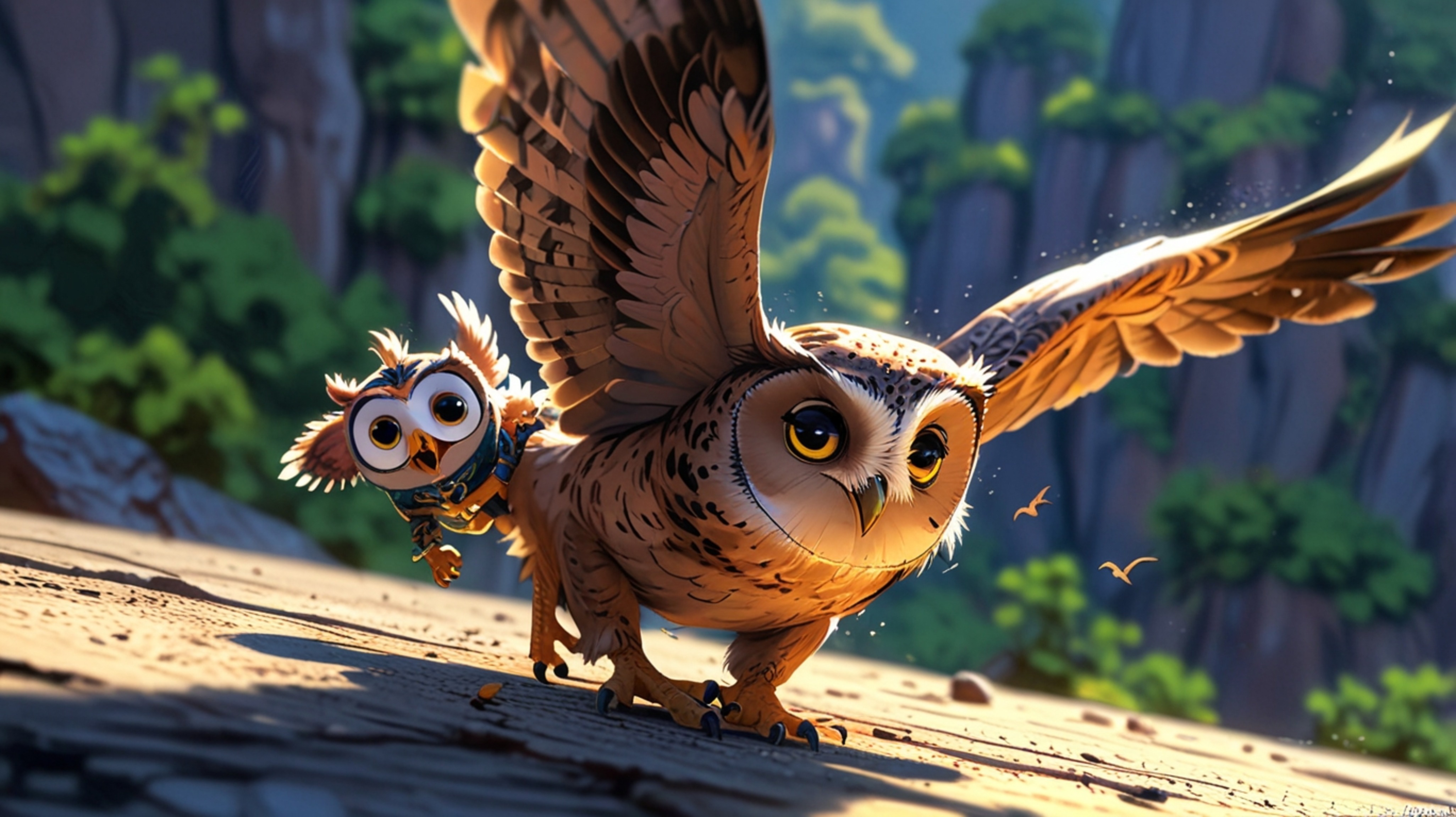 In a beautifully rendered scene that captures a pivotal moment of trust and courage, created with the emotional depth of Pixa