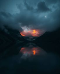 This image captures a moody style, enveloped in the warm glow of candlelight. With low contrast and the soft light of flicker