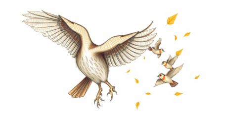 A touching Pixar-style sketch depicts a blind owl with soft brown and tan feathers.  The owl acts as a gentle guide, leading 
