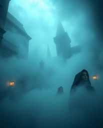 Immerse yourself in a magical school shrouded in thick fog, where young wizards with refined features learn their craft. This