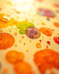 Experience the beauty of chaos with these stunning watercolor art pieces. Each piece features a tight close-up shot bathed in