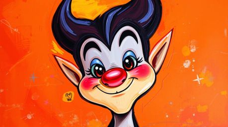 This bold acrylic painting captures the essence of a classic Disney villain with charming features and vibrant colors. The wa