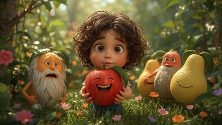 This vibrant, high-resolution stock photo, depicted in a whimsical style reminiscent of Pixar, features a brilliant homeschoo