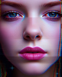 Explore the mesmerizing world of digital glitch art with extreme macro close-ups and corrupted data aesthetics.  These pixela
