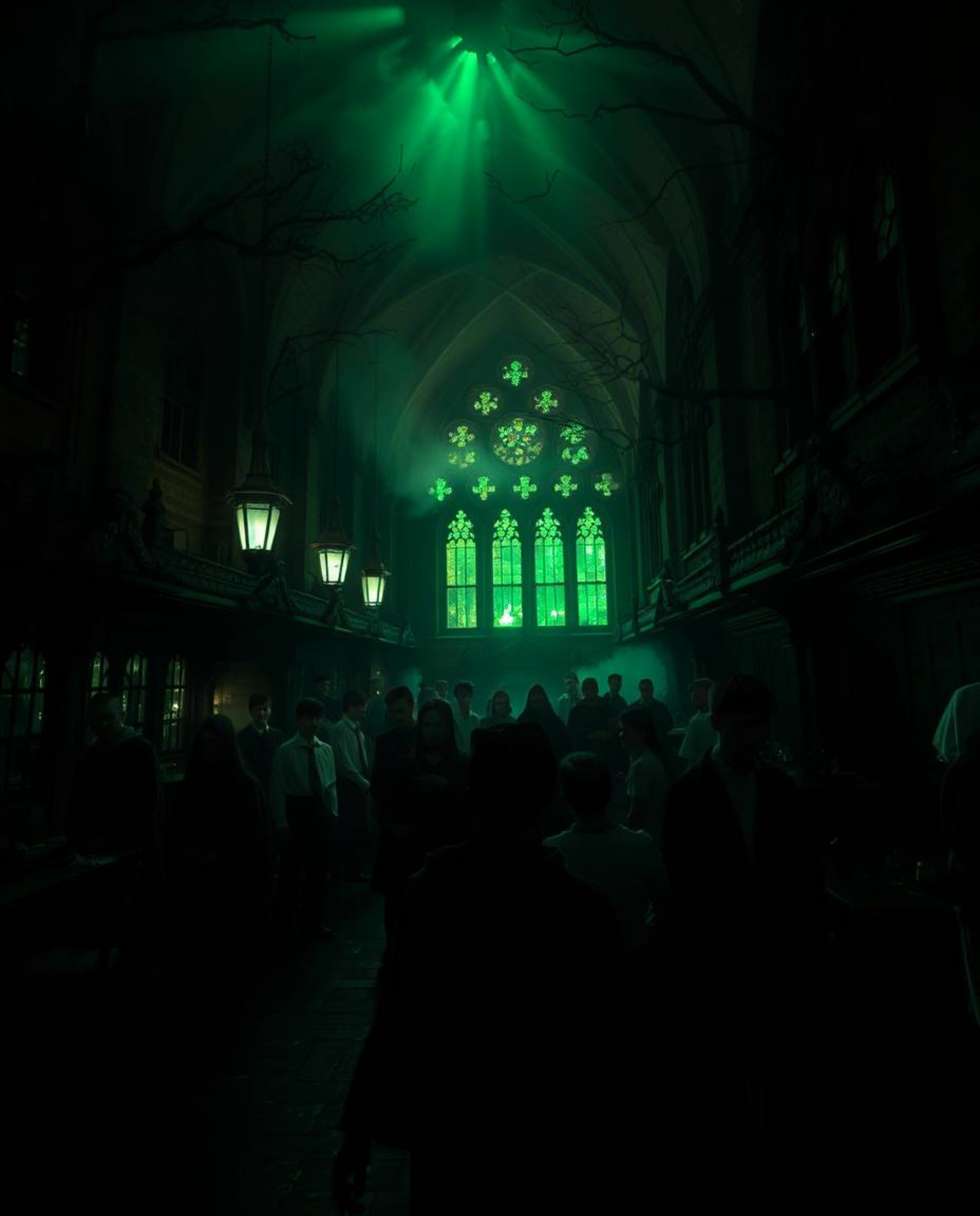Discover a captivating world of eerie beauty within a magical school brimming with young wizards.  Bioluminescent lights illu