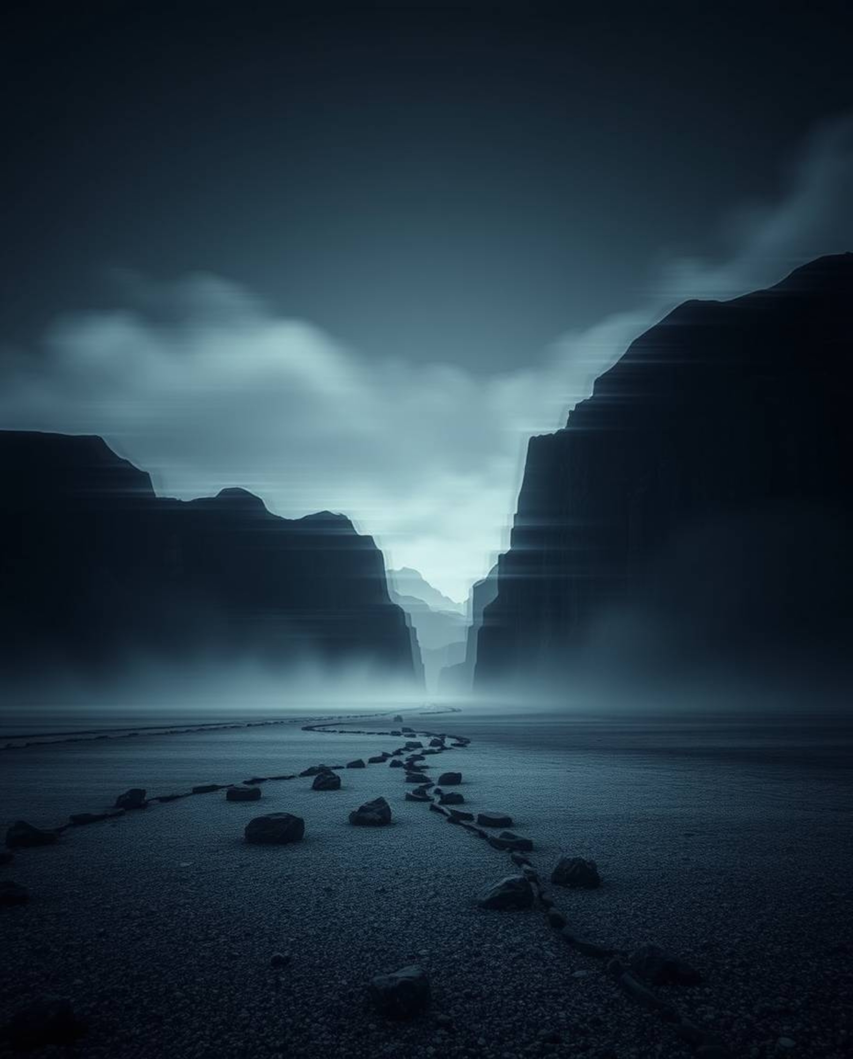 Explore the unsettling beauty of digital disintegration with these eerie long exposure photographs. Capturing a glitching lan