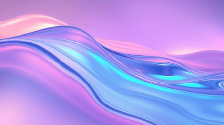 Explore mesmerizing fluid abstract waves featuring a gradient pastel spectrum texture that blends bioluminescent and iridesce