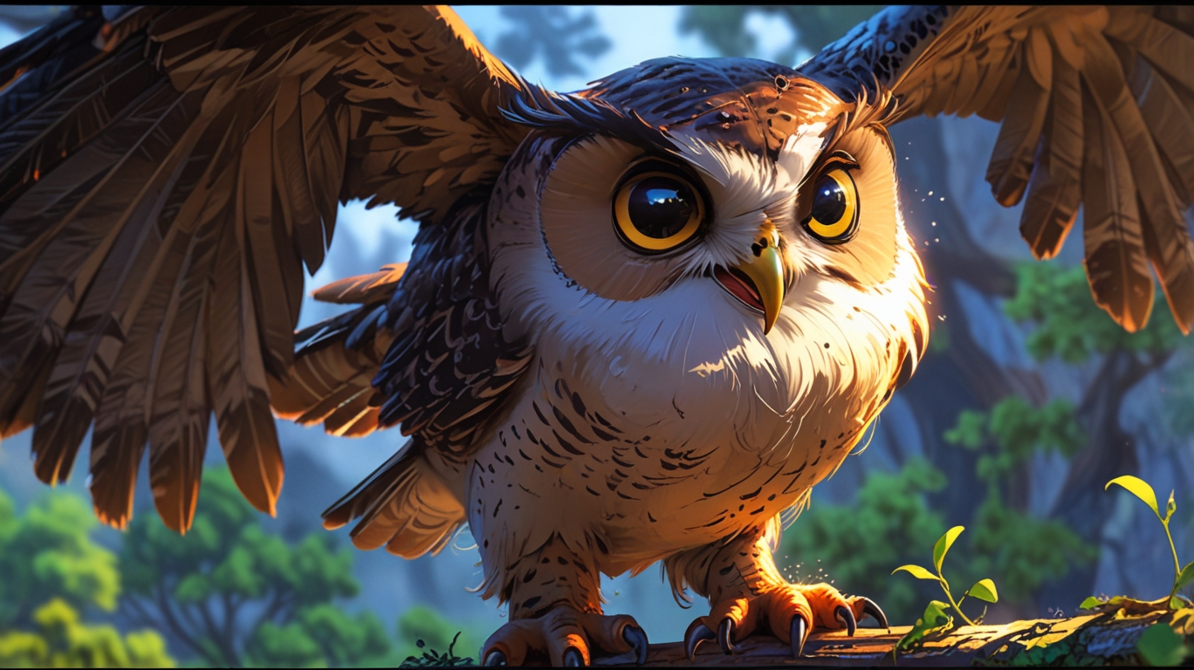 In a compelling narrative brought to life with the charm of Pixar and the expressiveness of anime, a wise blind owl takes on 