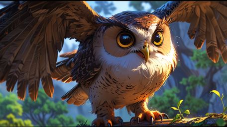 In a compelling narrative brought to life with the charm of Pixar and the expressiveness of anime, a wise blind owl takes on 