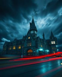 Discover captivating long exposure photographs of a magical school brimming with young wizards.  Experience the intense weath