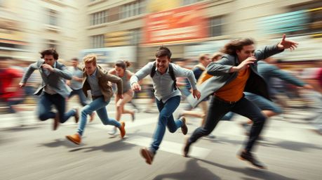Experience a dynamic and visually stunning chase scene featuring exaggerated squash and stretch animations that emphasize mot