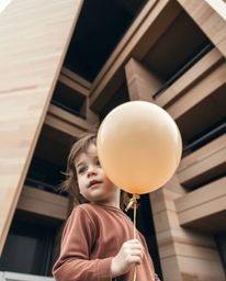 A precise architectural color photograph showcasing natural earth tones with sharp lines and detailed structures. The wide-an