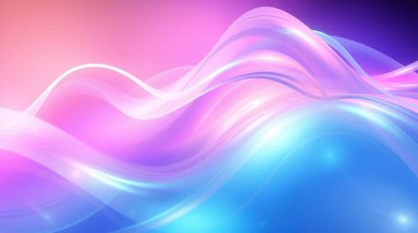 Explore a collection of creative light art featuring a fluid abstract wave with a captivating pastel spectrum gradient textur