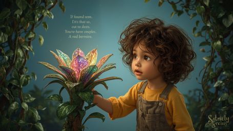 A highly detailed, high-resolution stock photo of a curious and intelligent homeschooled child, reminiscent of Pixar's whimsi