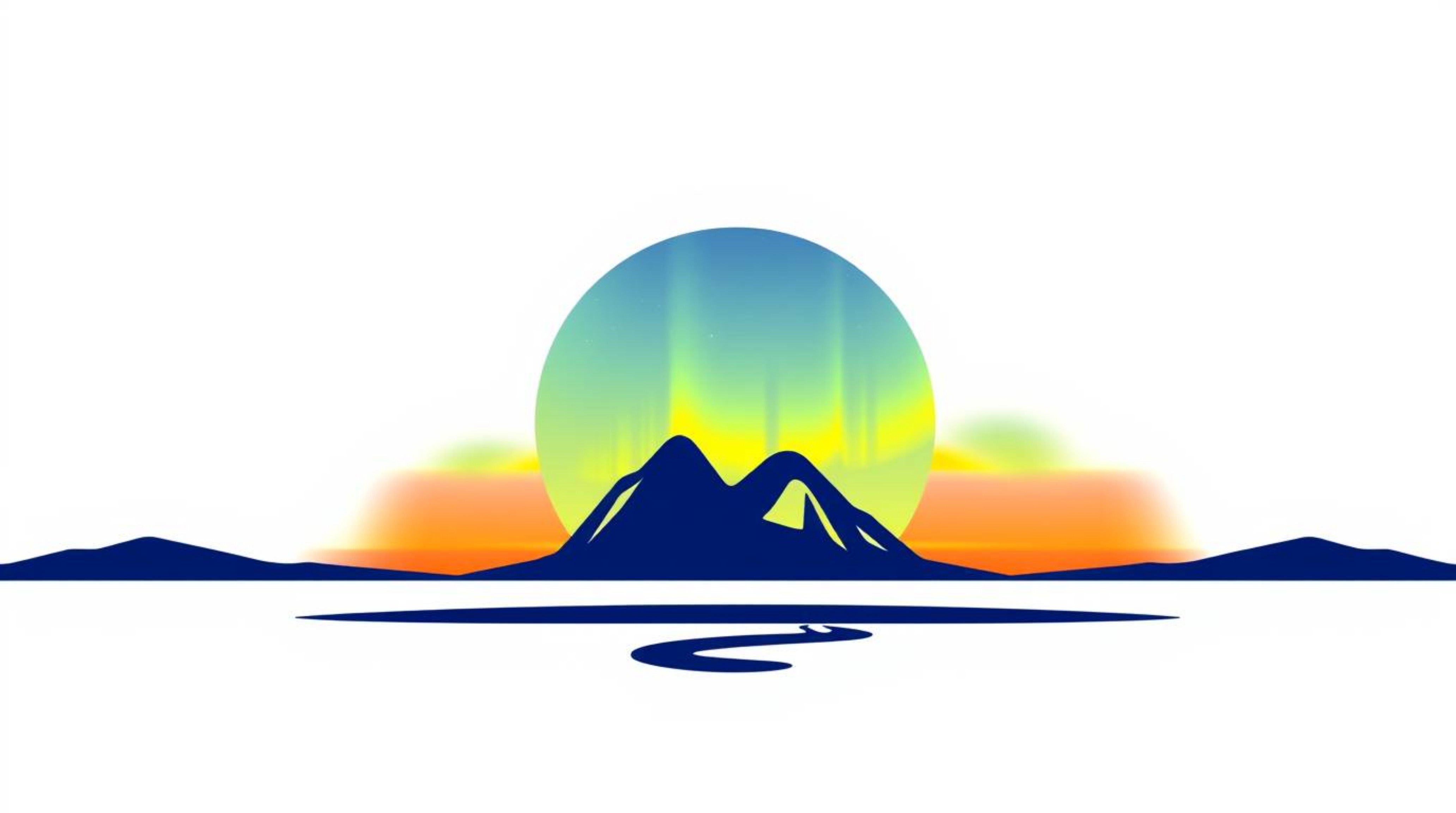 A captivating logo design featuring bright, vibrant colors and clean geometric shapes.  It depicts the enchanting spectacle o