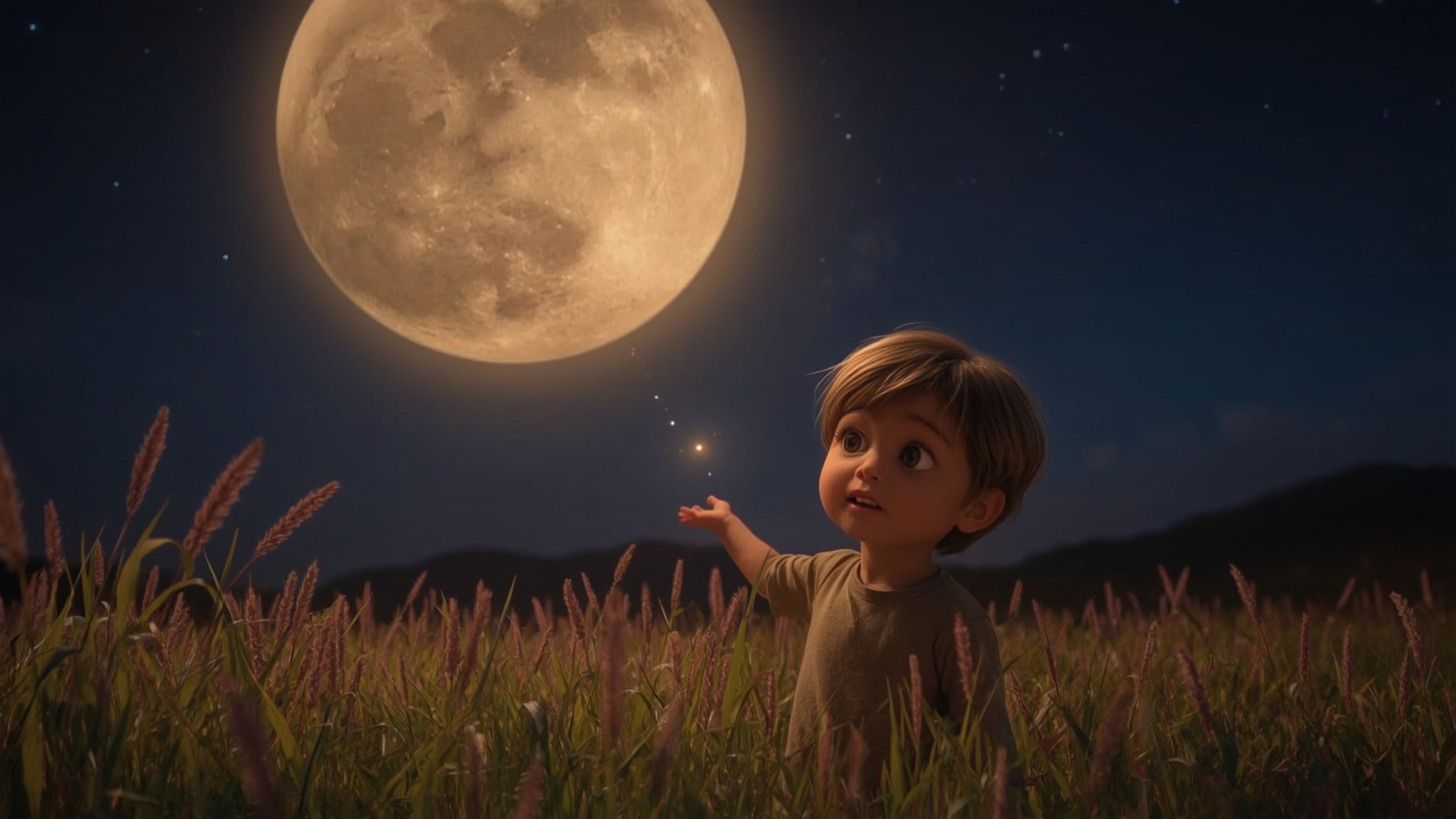 Experience a moment of pure comfort and enchantment with this warm and intimate cinematic photograph, reminiscent of Pixar's 