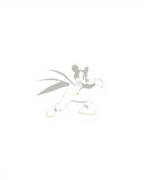 A brave Disney hero takes center stage in a dynamic, geometric logo design.  The clean lines and balanced symmetry create vis