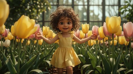 a high-contrast, cinematic photograph of a bright, curious, and homeschooled young genius, reminiscent of Pixar's whimsical s