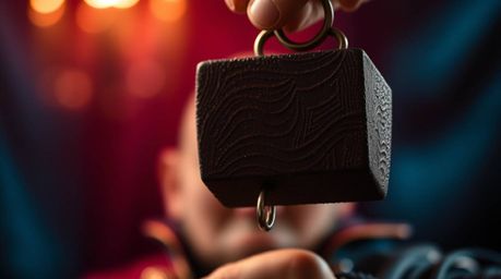 Experience a captivating visual with a rich burgundy and deep blue blurred bokeh effect, featuring a contrasting scene of an 