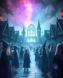 Explore a world of iridescent colors and an ethereal spiritual vibe, centered around a magical school brimming with young wiz