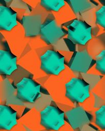 A dynamic motion piece showcases a seamless geometric pattern composed of hexagons and triangles, rendered in a vibrant neon 