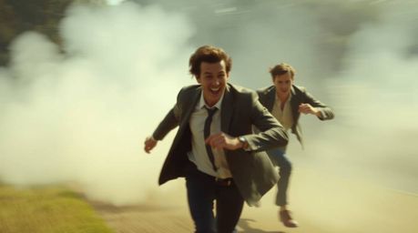 A dynamic chase scene featuring exaggerated squash and stretch animation is brought to life with a soft cinematic haze.  The 