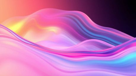 Explore the mesmerizing world of fluid abstract waves, featuring vibrant electric colors blending seamlessly with a soft past