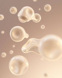 Explore captivating 3D renders featuring fluid organic blobs crafted with translucent materials, seemingly floating in the va