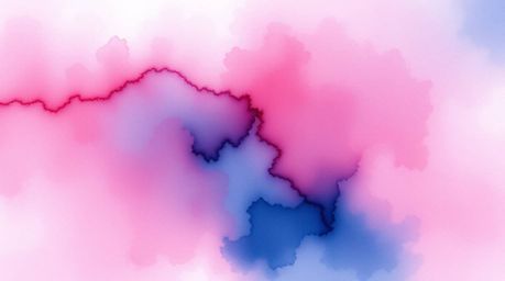 This delicate watercolor painting captures an otherworldly essence with surreal infrared tones, drawing inspiration from the