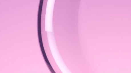 This modern flat design showcases a captivating glass object reflecting smooth gradient textures, captured in stunning close-