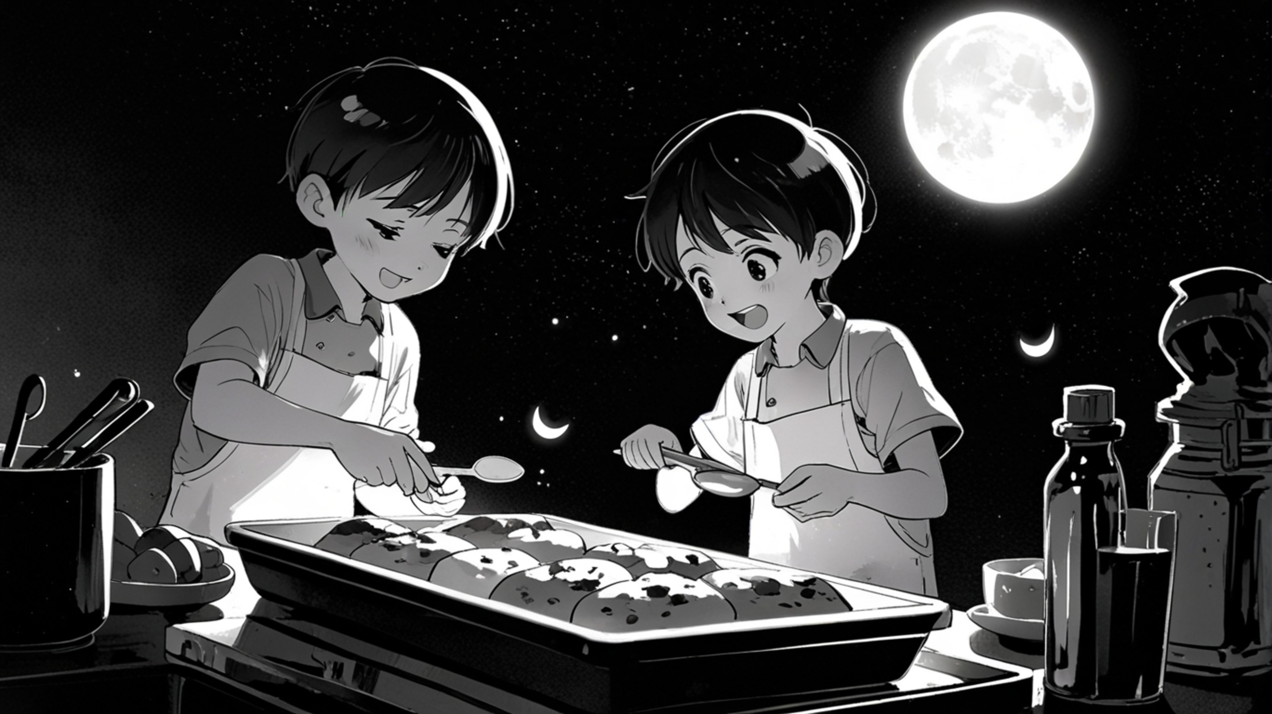 Experience a magical moment in this stunning, Pixar-style anime about a kid's unique friendship with the moon. This heartwarm