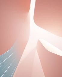 A captivating high-angle shot showcases abstract shapes imbued with glitch effects, fragmentation, and scanlines.  The gentle