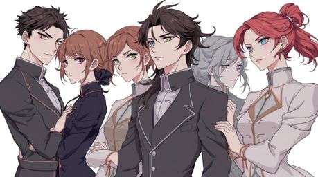 This artwork portrays a graceful and elegant depiction of misfit heroes uniting as a team. Emphasizing refined facial feature