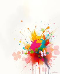 Explore a world of abstract art where gentle soft light meets complementary epic colors in a misty atmosphere. Witness a roug