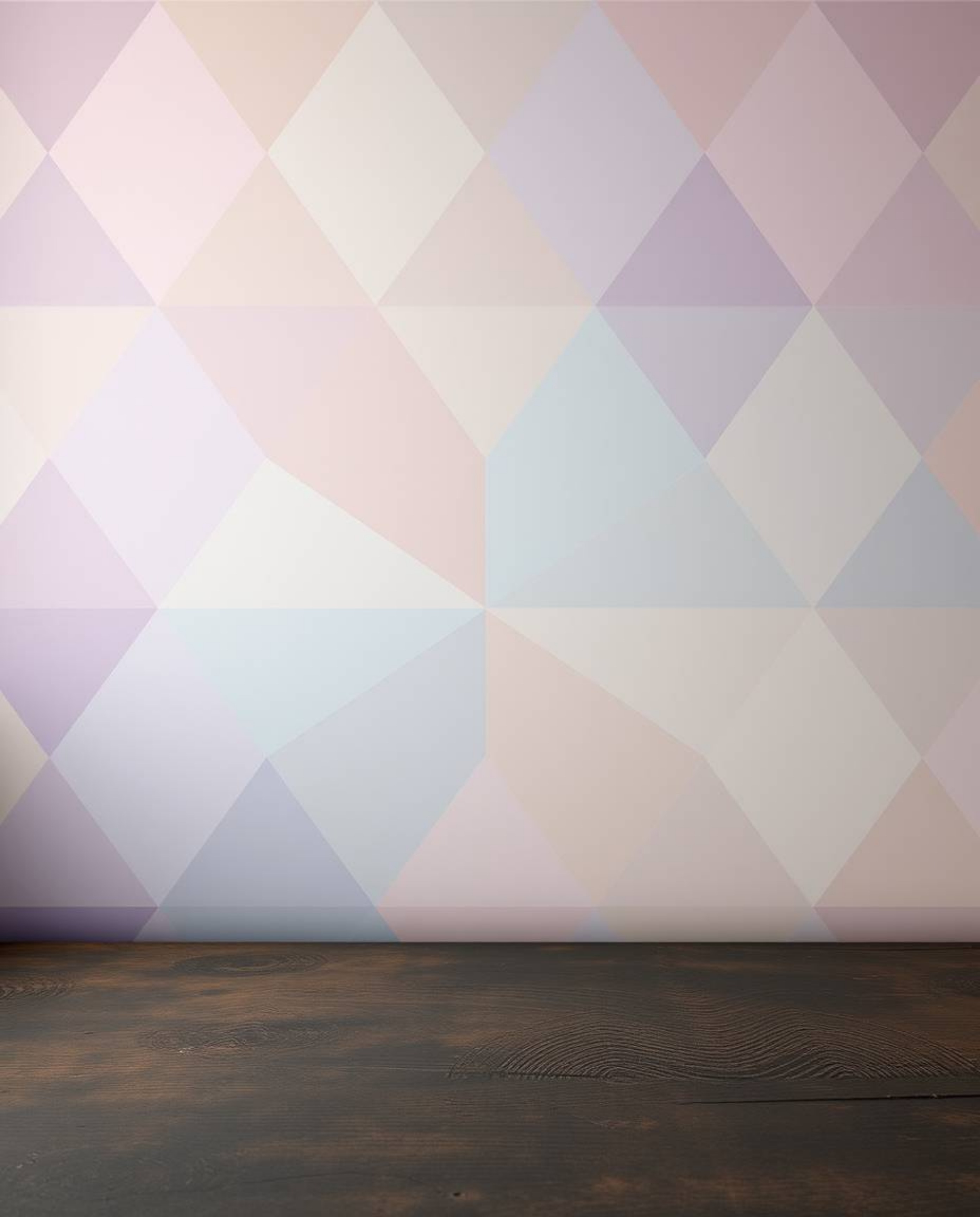 Explore a collection of wallpapers featuring geometric patterns with soft pastel gradients and a modern design aesthetic. Som