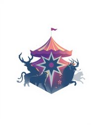 This logo embodies a mystical essence through geometric shapes and clean lines, radiating a light aura and ethereal spiritual