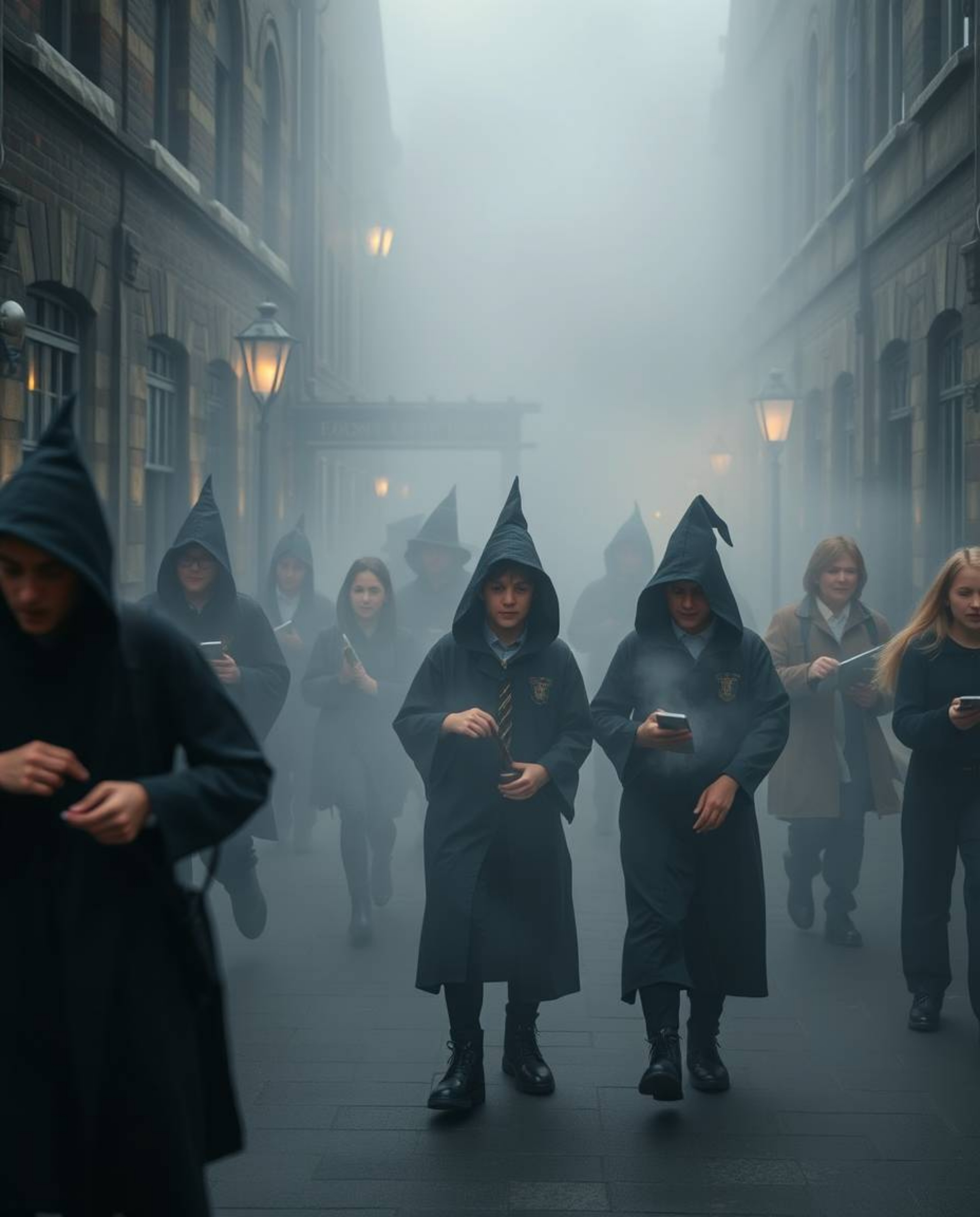 Explore the enchanting world of candid street photography within a magical school brimming with young wizards. Immerse yourse