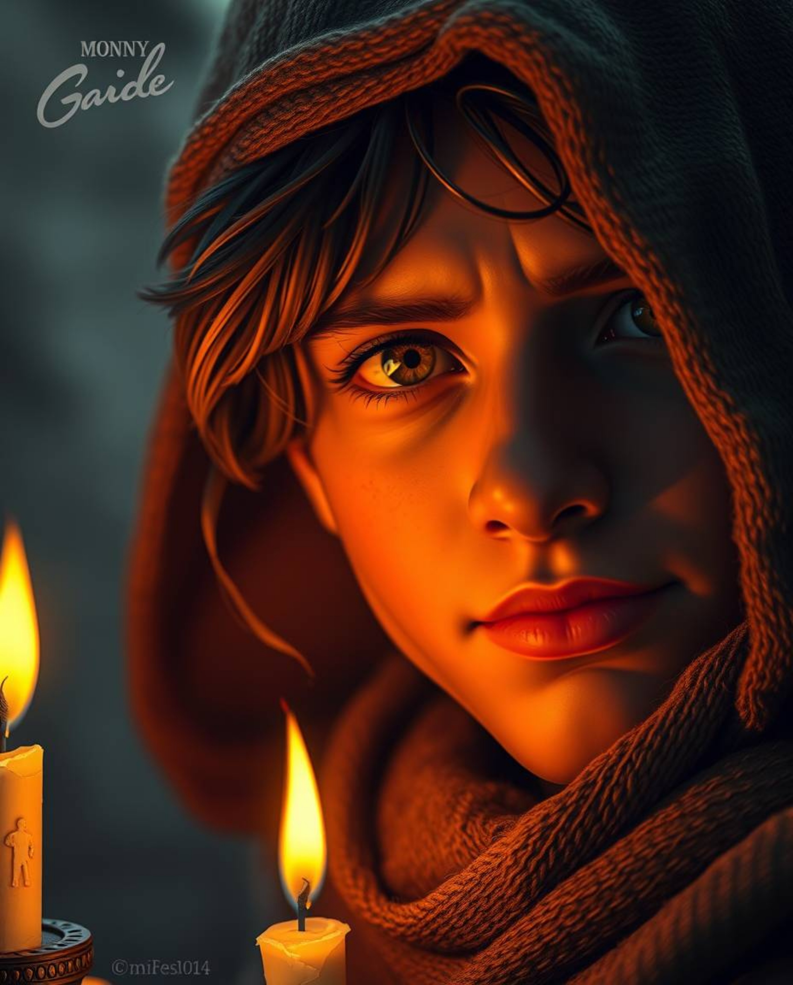 A captivating digital painting showcases an extreme macro close-up of a brave Disney-style hero embarking on a desert adventu