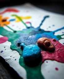 Explore the captivating world of watercolor with tight close-up shots showcasing strong moody styles and colorful splashes on