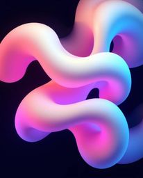Explore captivating 3D illustrations featuring fluid shapes seamlessly morphing in an endless loop. Witness the beauty of bio
