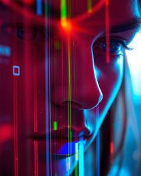 A close-up shot featuring a bright lens flare and vibrant colors, meticulously focused to capture the intricate details of a 