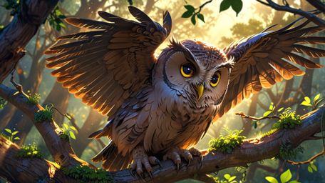 In a wonderfully imaginative scene, created with the heartwarming charm of Pixar and the artistic flair of anime, a wise blin