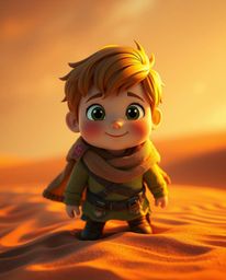 Explore a vibrant world where creative light art meets the warm hues of autumn. Follow a brave, Disney-style hero on an enthr