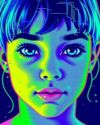 This collection features stunning digital glitch art portraits, showcasing a captivating blend of corrupted data aesthetics a