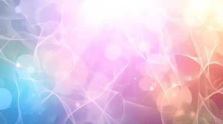 This captivating abstract poster design features a bright, vibrant gradient mesh pattern, creating a lively and energetic fee